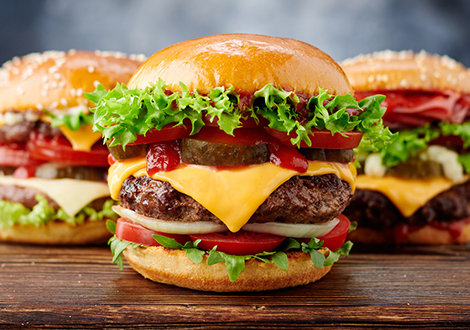 3 Juicy Burgers Served at Chilli Grill takeaway in Glasgow